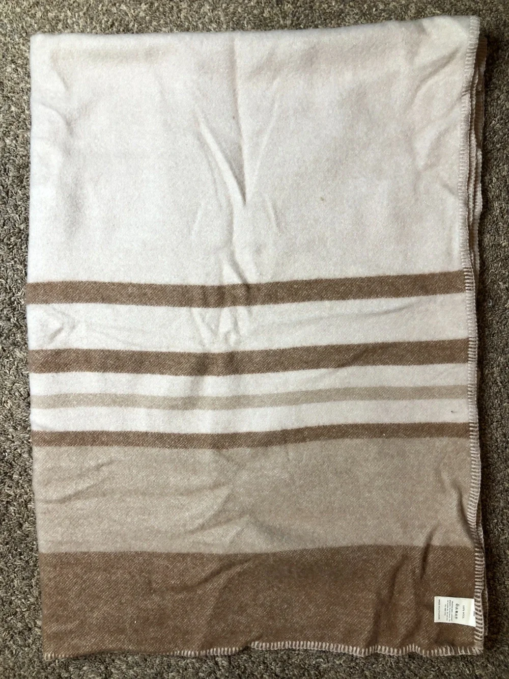 BARKER TEXTILES Luxury 100% New Zealand Wool Oversized Throw 51”x70